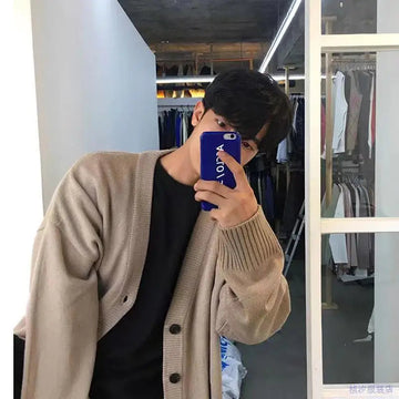 AIDASE  -  Men Vintage Sweater Streetwear Vintage Knitted Cardigan Sweaters Autumn Harajuku Fashion Retro Casual Pullovers Sweaters hombre aidase-shop